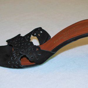 Donald Pliner Couture Black Suede Heels